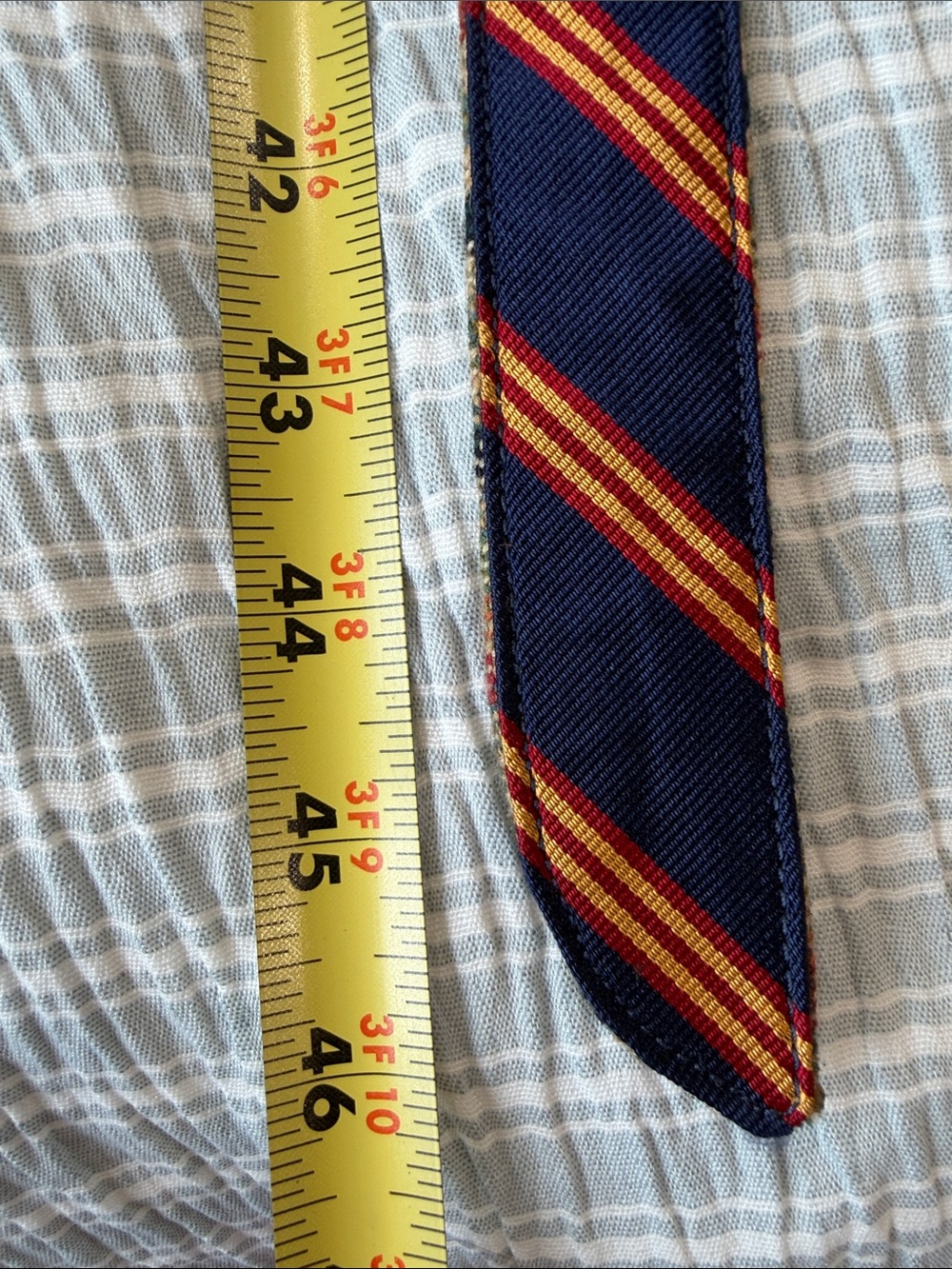 Kiel James Patrick X Brooks Brothers Navy & Tan Striped Reversible Men’s Belt - Picture 7 of 7